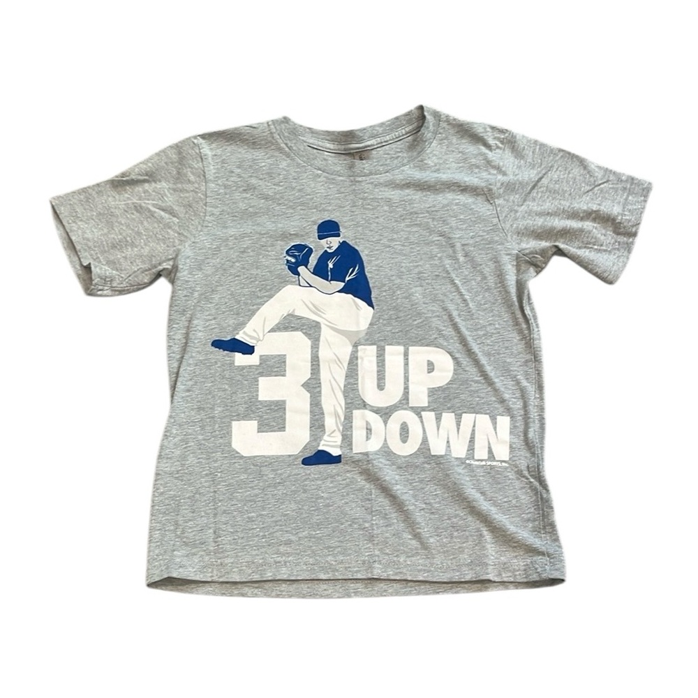 Next Level Apparel | 3 Up 3 Down Baseball Graphic T-Shirt for Boys
